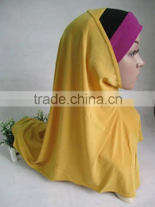 A560 fashion TWO PIECES elastic MUSLIM lycra HIJAB