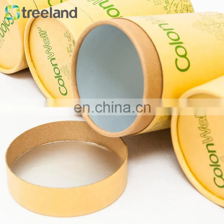 recyclable kraft paper tubes food paper tube for protein powder