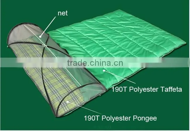 King Size Family Sleeping Bag with Head Mosquito Net