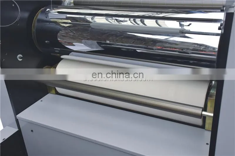 YFML920 Hydraulic Semi-automatic art paper board laminating machine, hot melt glue cardboard laminator with sheet cutter