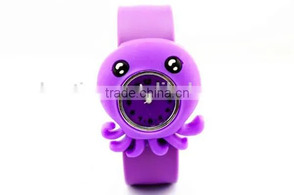 kids slap digital watches cartoon Octopus design slap watch alibaba china supplier
