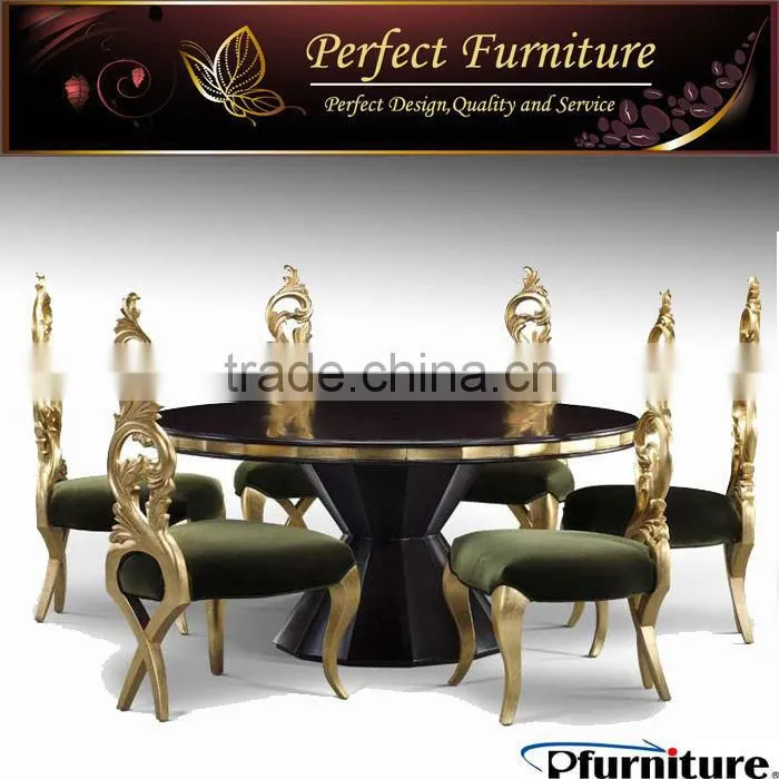 High class hotel wooden chair with velvet fabric