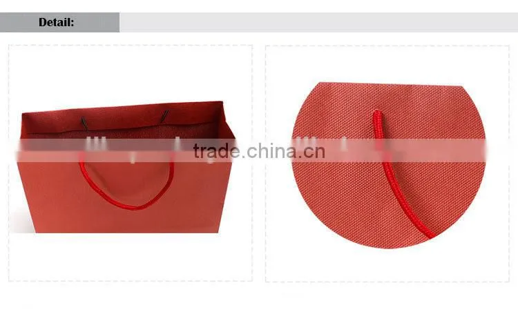 burgundy elegant color special paper gift bag/shopping bag