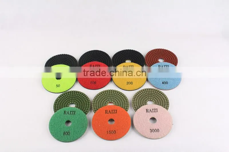3 Step Wet Diamond Polishing Pads For Granite