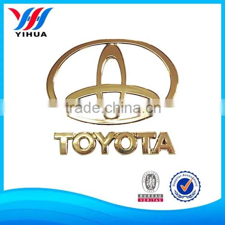 Factory cheap custom chrome car logo stciker , car badge emblem