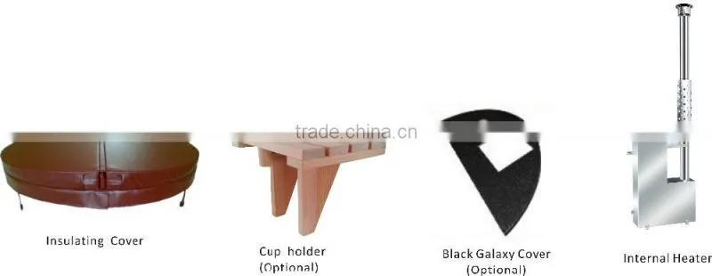 Elegant outdoor stove round tube wooden barrel