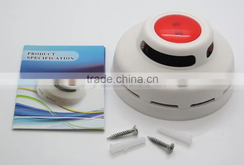 New 9V Battery Red Smoke Alarm Detector