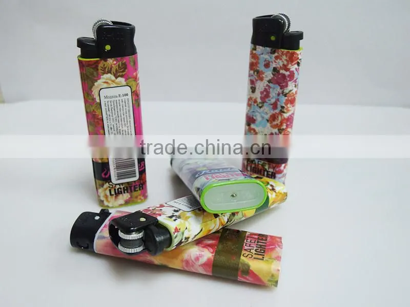 nylon material explosion-proof disposable flint wheel cigarette lighter similar to cricket lighter