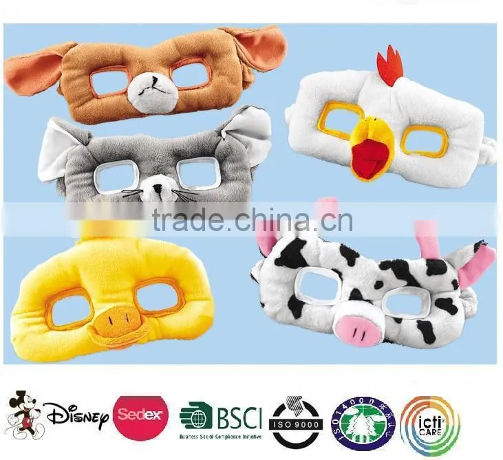China hot new design factory direct sales plush animal masks