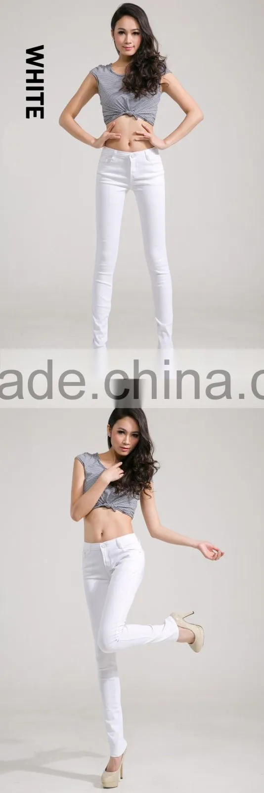 Fashion Women Sexy Candy Color Pencil Trousers, Casual Pants, Skinny Pants
