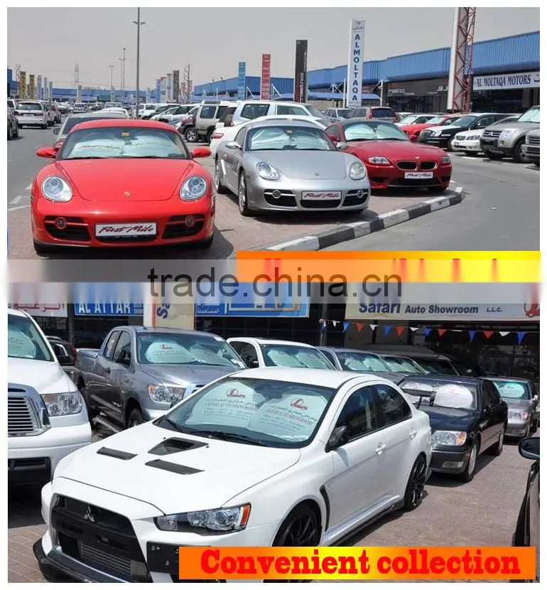 nylon car sun shade car sunshade double ring sunshade silver sunshade car accessories