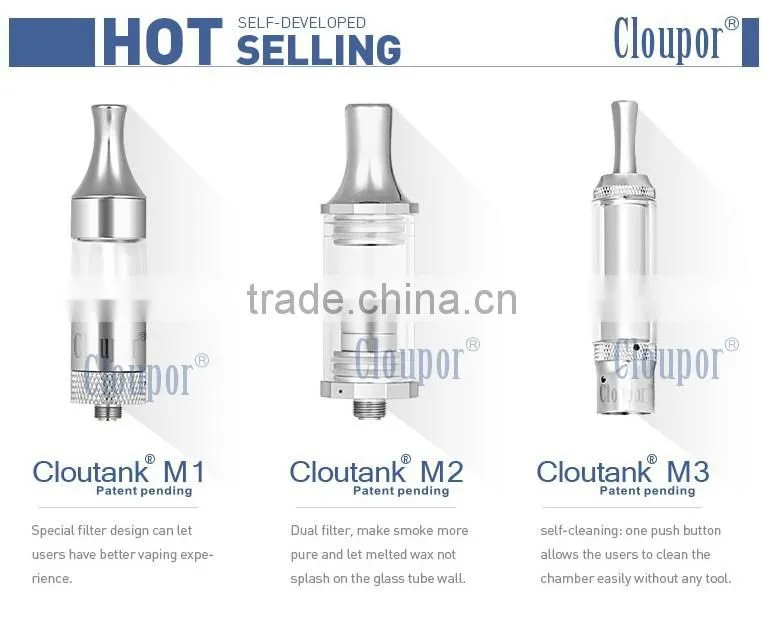 2014 hot air flow control self cleaning cloupor cloutank m4