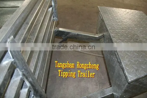Tipping trailer / tandem truck trailer