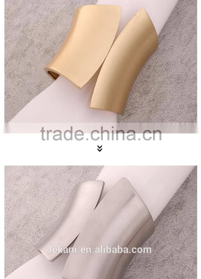 Fashion Adjustable Big Bridal Gold Plated Wide Metal Bangle