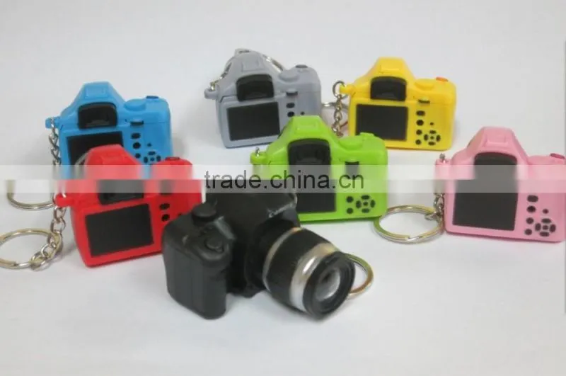 Fancy&Fantasy Creative camera Led keychains With sound LED Flashlight Key chain Fancy toy Key Ring Amazing gift Keychain