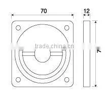 Square Type Pull Handle for Security Panic Exit Lock