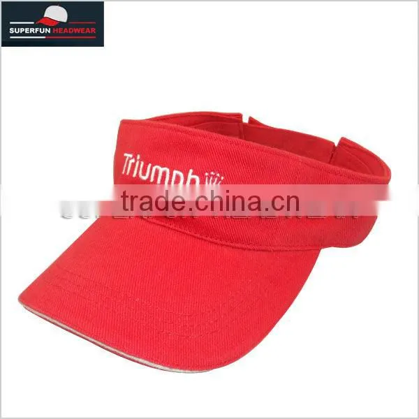 professional supplier high quality running sun visor hats