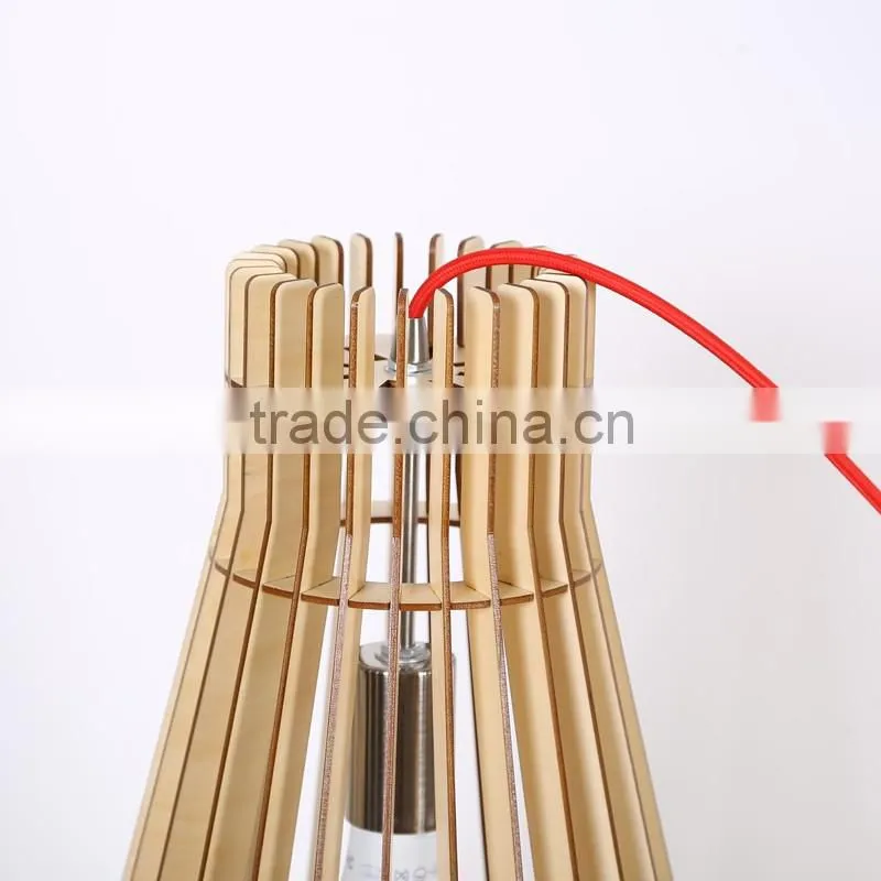 Wood pendant lighting for vintage home decor E27 JK-8005B-17 LED pendant Light