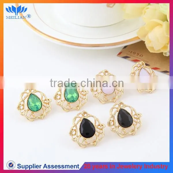 High quality waterdrop shaped caystal stud earrings for women earring stud