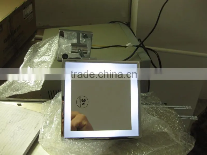 2016 Hot Beautiful Square Backlit LED Makeup Mirror