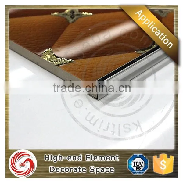 Interior design stainless steel tile trim profile