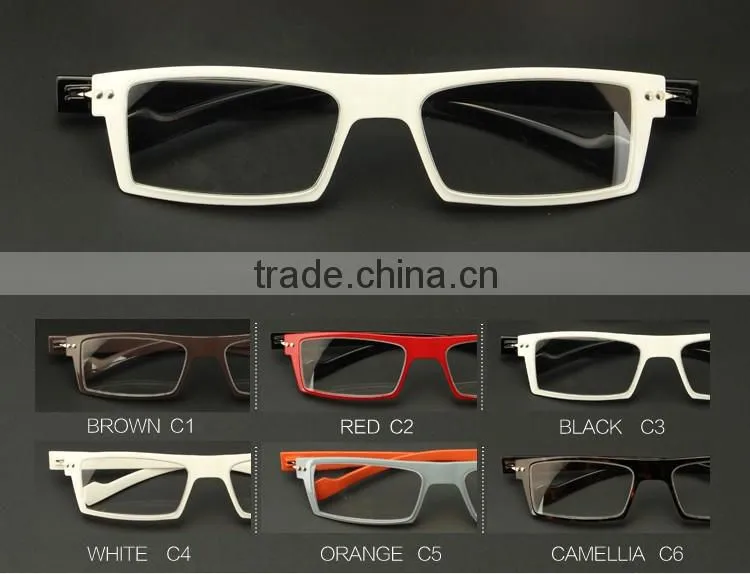 Square no screw TR90 reading glasses made in china