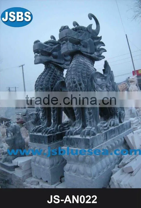 Garden marble horse sculpture