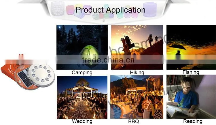 2016 Factory Direct Sale Durable hanging magnet solar camping cheap solar lantern