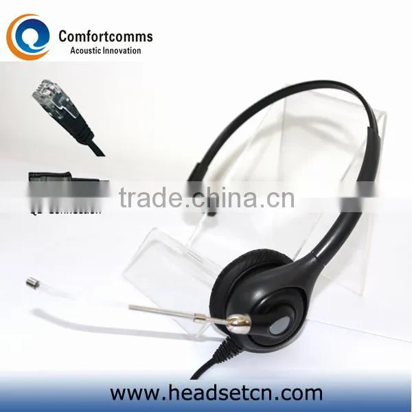 Monaural call center telephone headphone with RJ plug HSM-600RPQDRJ