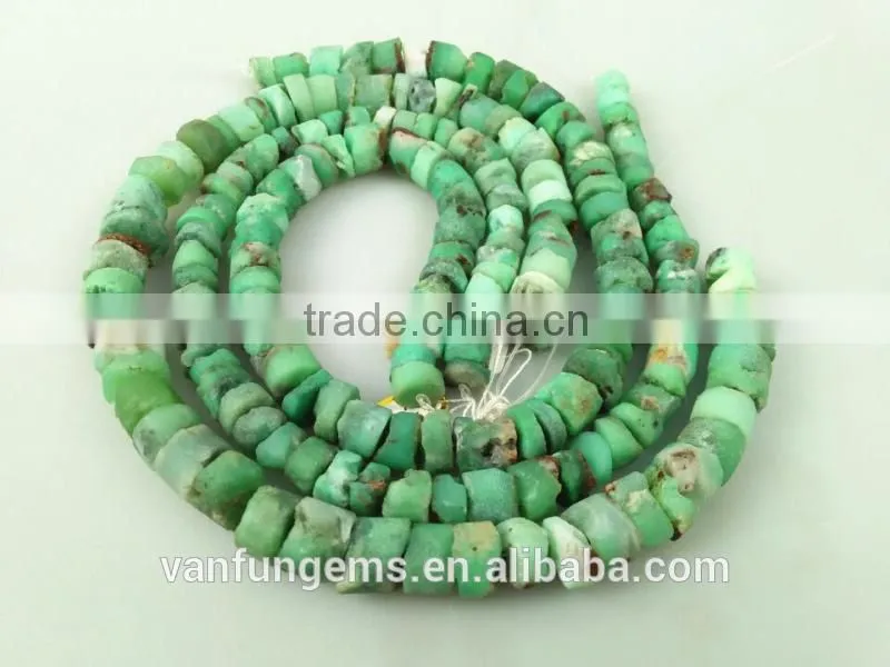 natural rough gemstone nuggets Chrysoprase 1214