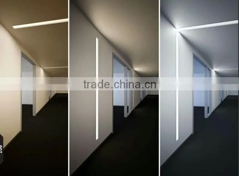 Recessed LED Linear Light Aluminum profile for led strips/led light bar