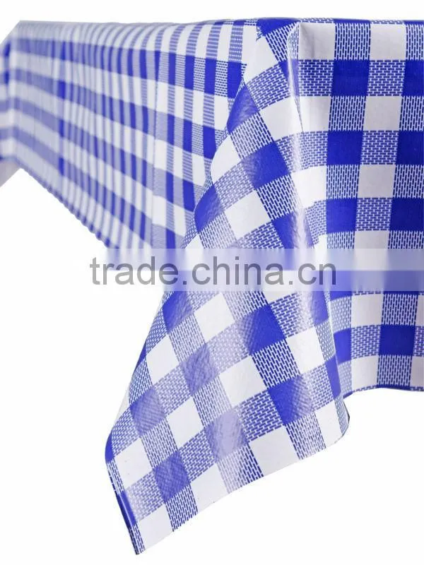 Different backing flannel tablecloth/ PVC with non-woven tablecloth