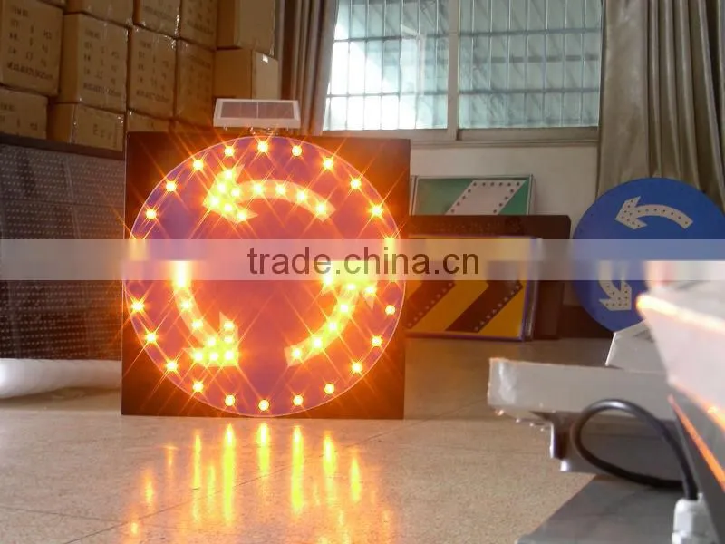 Solar Traffic Warning Sign with super brightness led