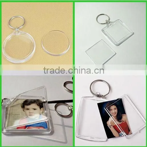 Wholesale custom laser cut printed acrylic keychain for souvenir gift