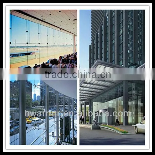 Point fixing curtain wall made by Guangzhou Hwarrior