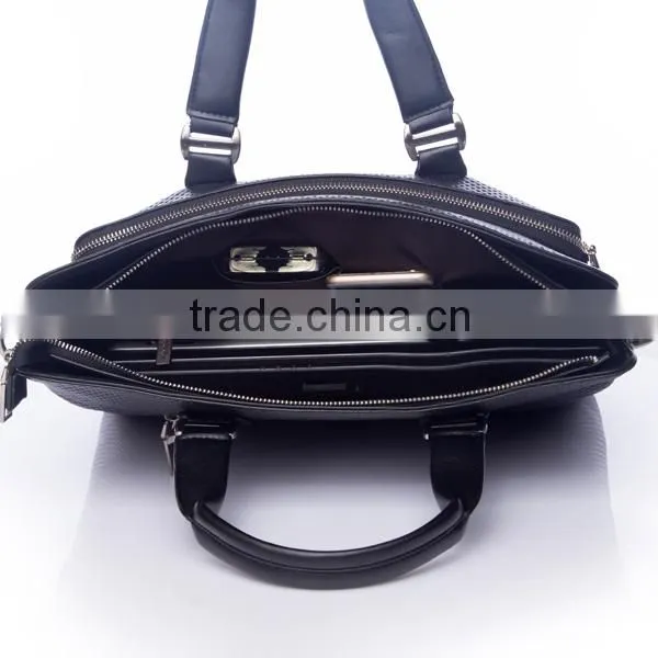 Casual high quality leather shoulder handbag man