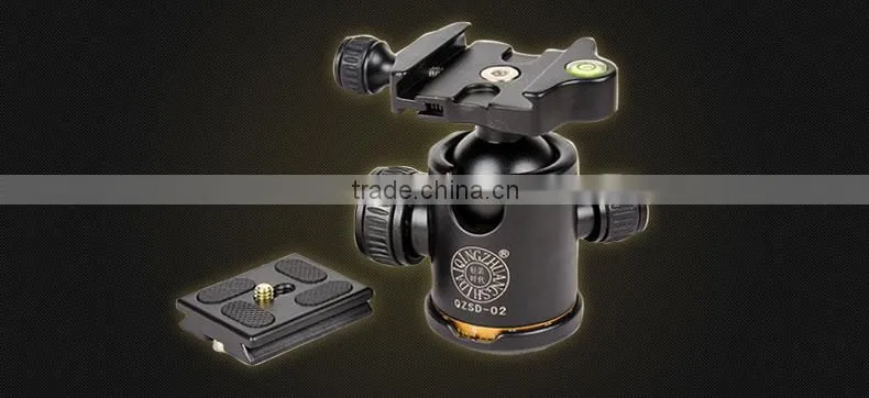 Q999C Professional Portable Carbon fiber Tripod&Ball Head Compact for DSLR Camera
