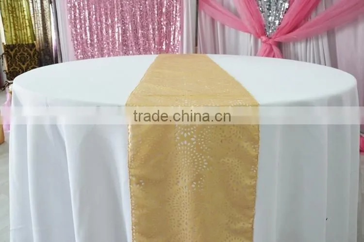 Wedding laser cut felt table runner for round tables