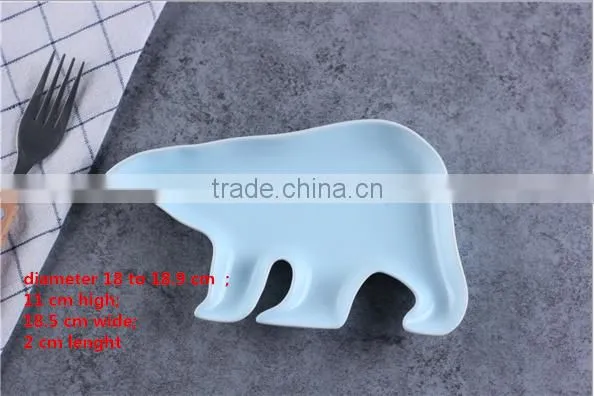 Creative Snacks Polar Bear Shape Ceramic Tableware HY0671801