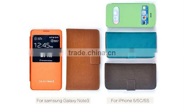 Purple flip leather case for iPhone5S Retro texture!!!