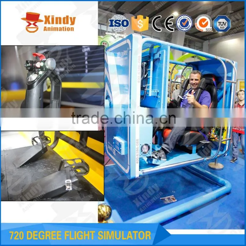 2016 VR game hall flight driving simulator with 3 screens simulator flight simulator for sale