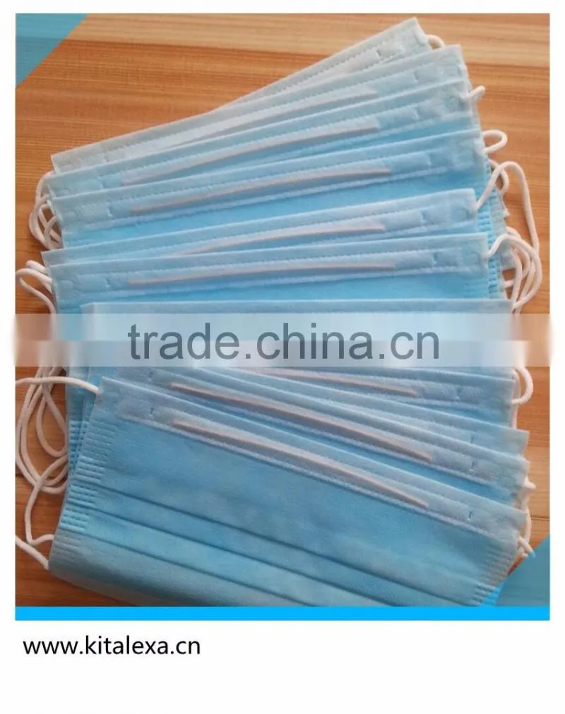 Disposable non-woven mask outdoor three layers of anti fog and haze masks breathable beauty medical dust masks