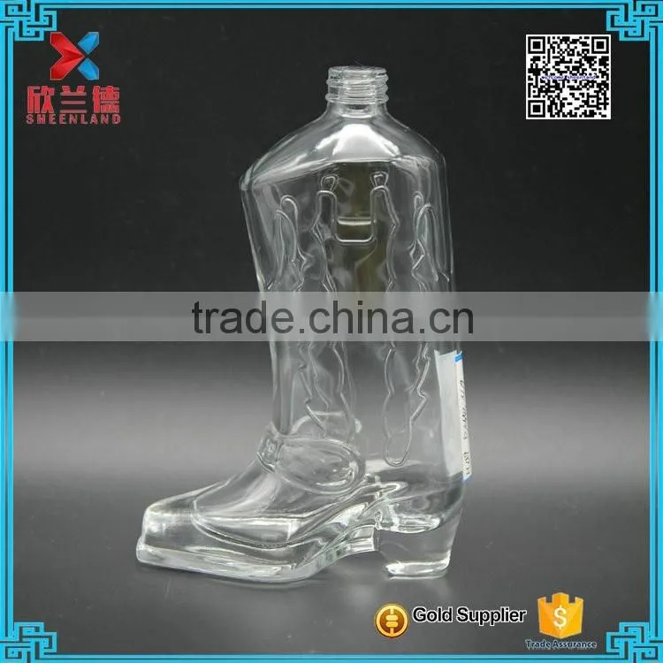 180ml Speical design Glass High Heels Bottle/Unique Fancy wine bottle