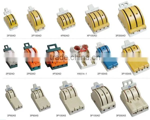 3P100AS electrical switches 3poles ceramic knife switch