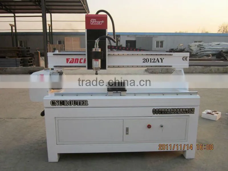 mini cnc round wood router machine /2.2kw spindle/stepper motors/Original Ncstudio controller