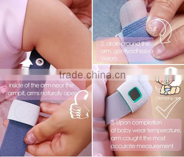 2016 kids iFever intelligent wearable electronic Digital thermometer smart for baby monitor household With App