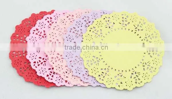 Various Design Disposable yellow paper doilies