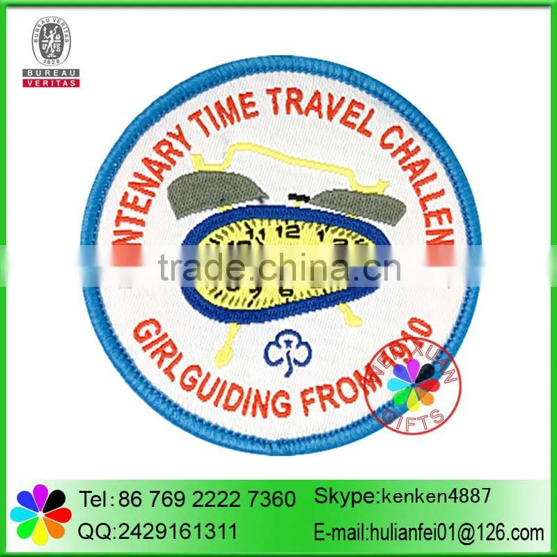 China wholesale embroidery badge and woven patch for clothing labels
