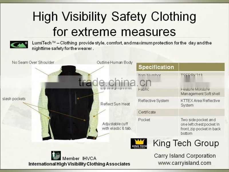 Men's reflective jacket