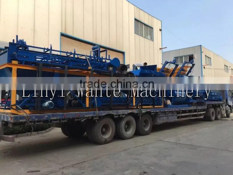 QT4-15 fully automatic concrete cement hollow paver bricks block making machine production line